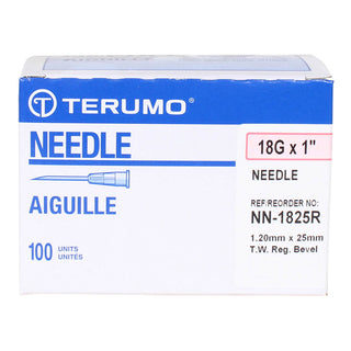 Terumo Hypodermic Needles 18G x1 (100 ct)