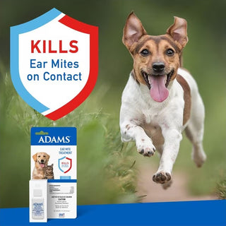 Adams Medication for Ear Mites for Dogs & Cats (0.5 oz)