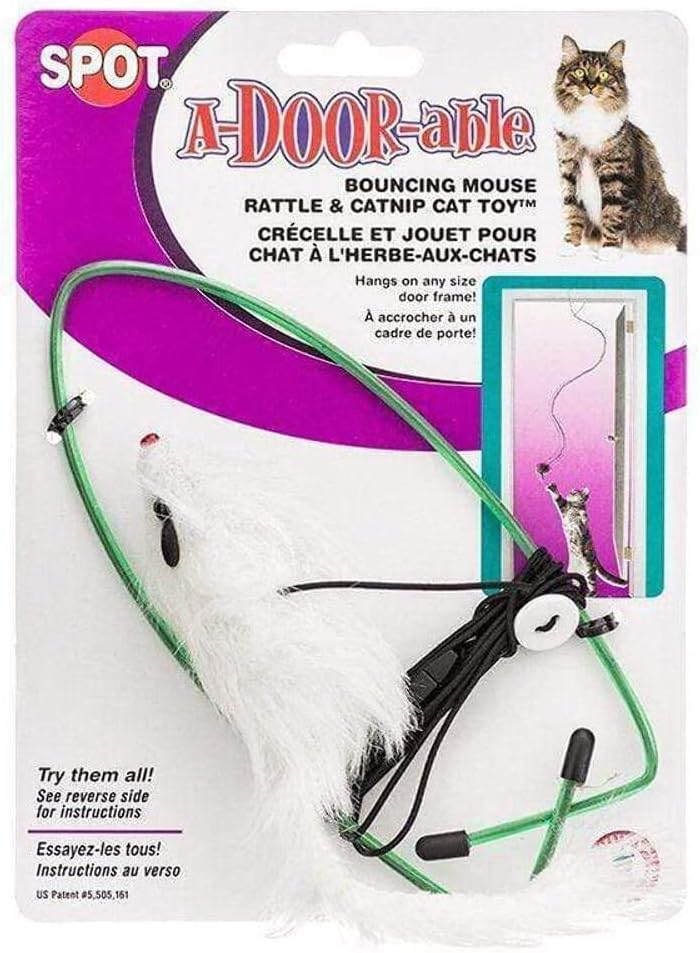 Ethical Pet Door-Able Bouncing Mouse Cat Toy - Interactive Cat Fun Ethical Pet Door-Able Bouncing Mouse Cat Toy - Interactive Cat Fun