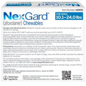 NexGard Chew for Dogs 10.1-24 lbs dosage and administration