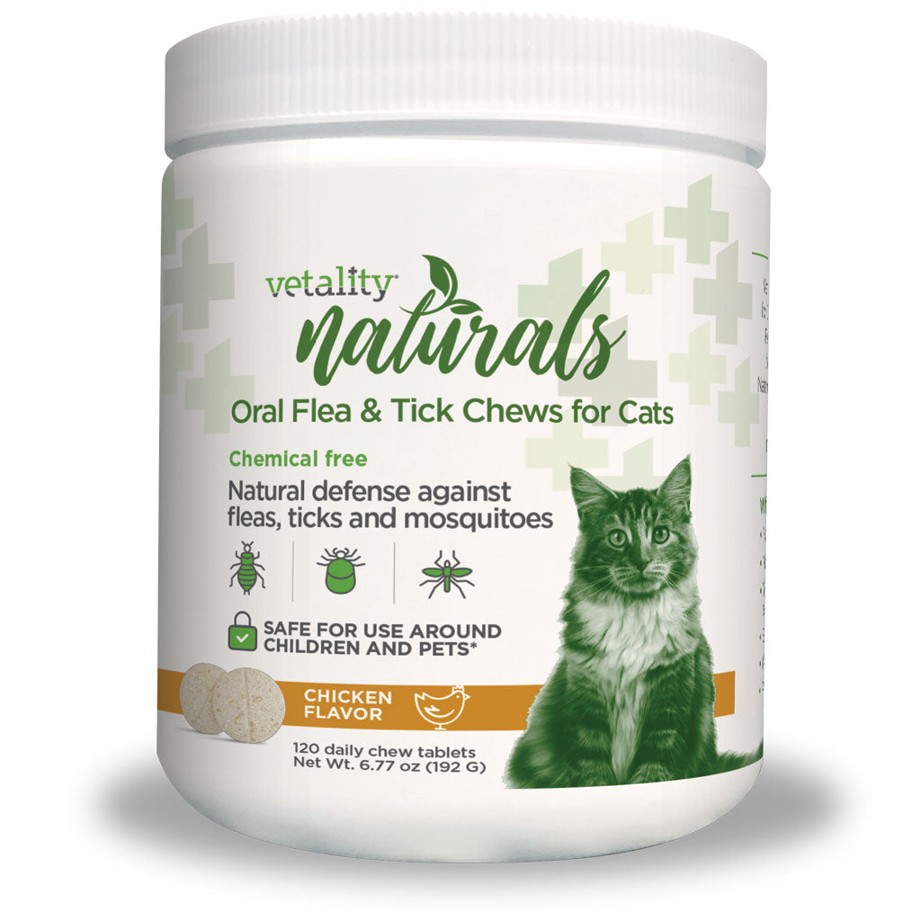 TevraPet Vetality Naturals: Effective Cat Oral Flea Medicine Chews