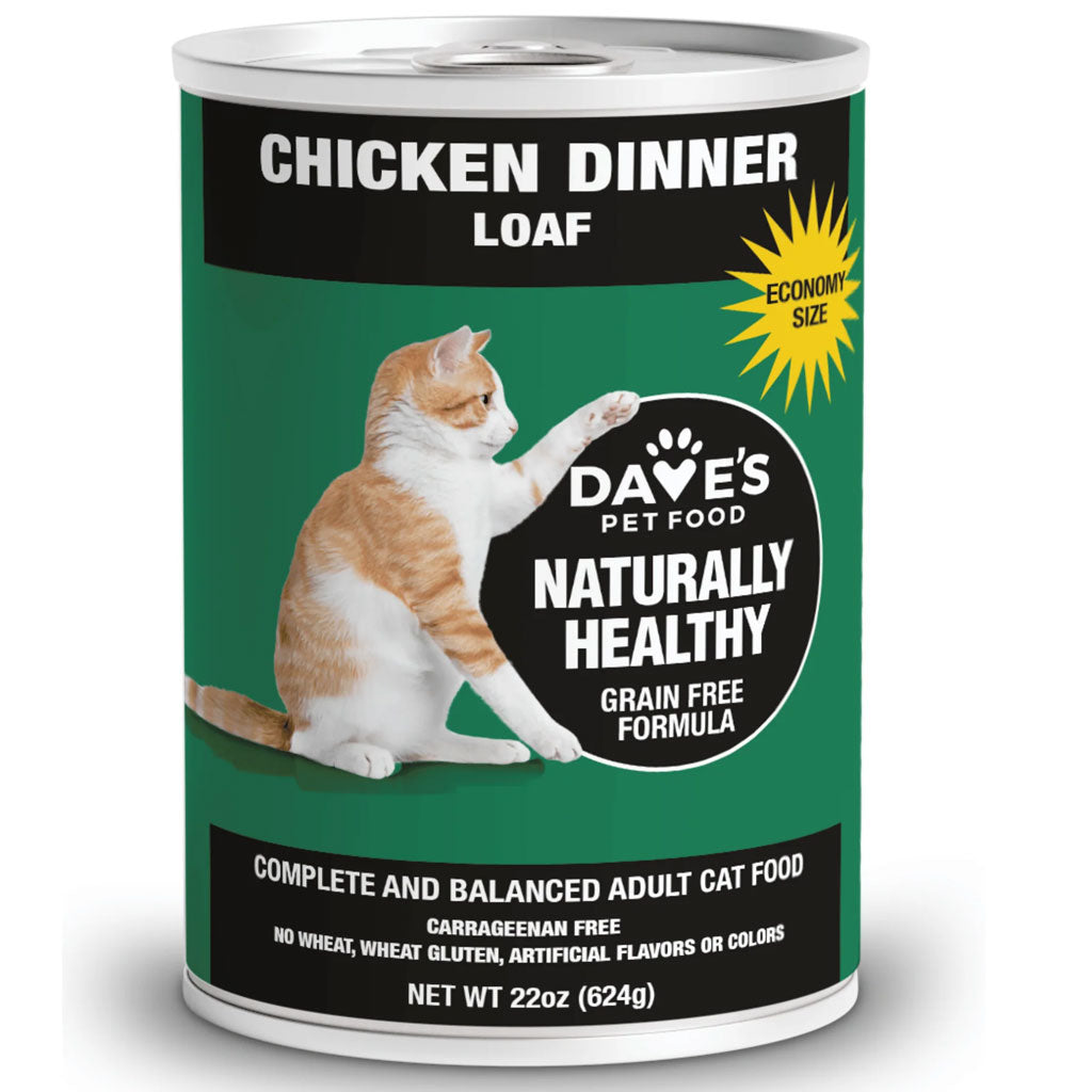 Dave's Pet Food Canned Cat Food – Chicken & Liver Loaf