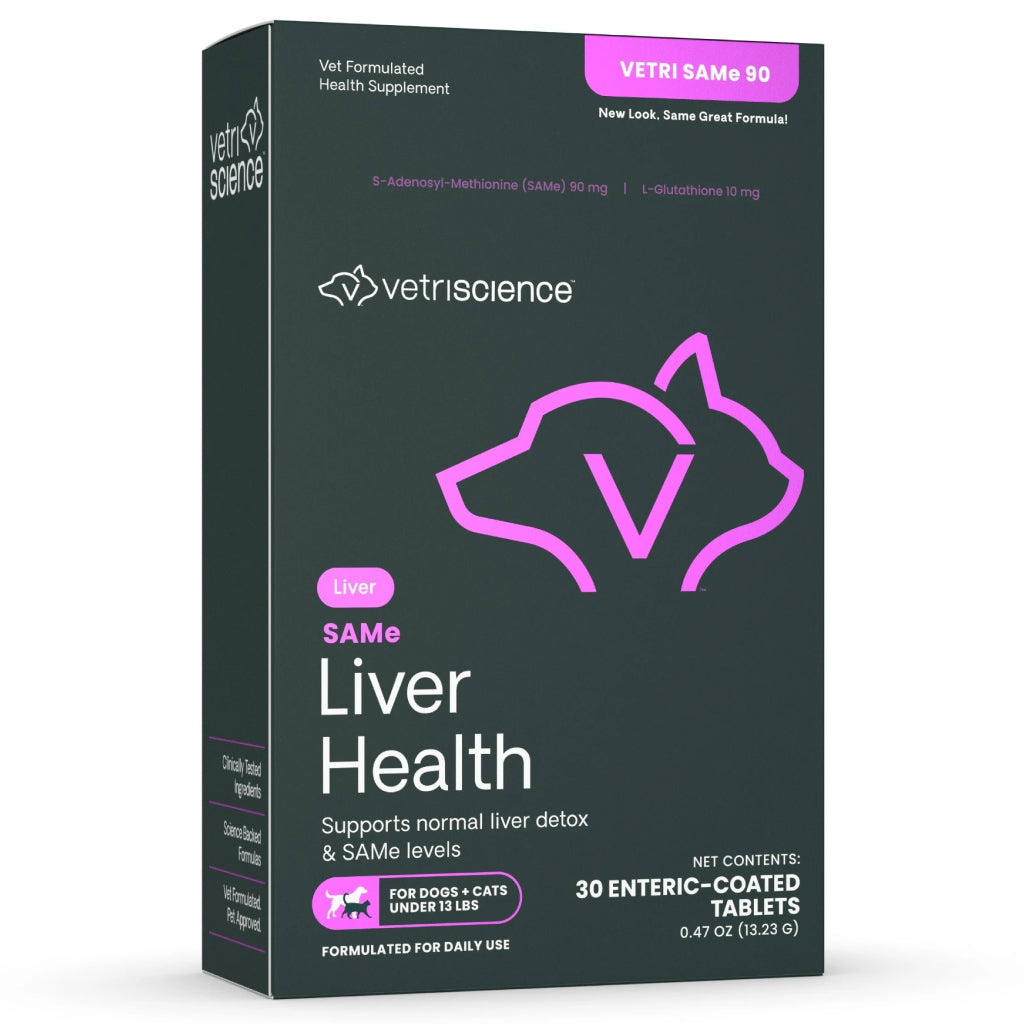 VetriScience Vetri SAMe 90 Liver Supplement for Cats Dogs