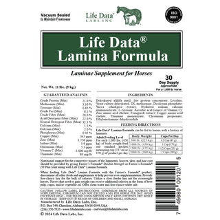 Life Data Lamina Formula Laminitis Supplement for Horses (11 lb)