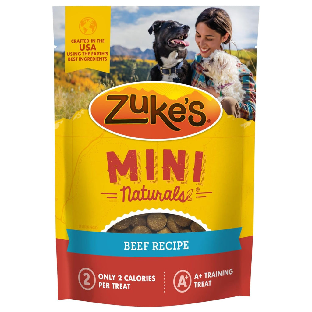 Zuke's Mini Naturals Beef Recipe Training Treats for Dogs