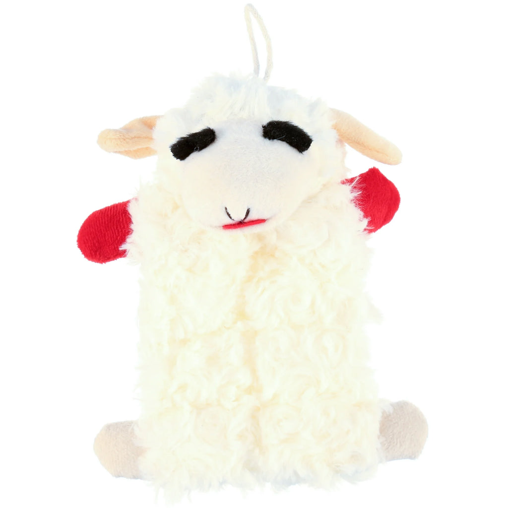 Multipet Lamb Chop Squeaker Mat Plush Dog Toy - 9 inches