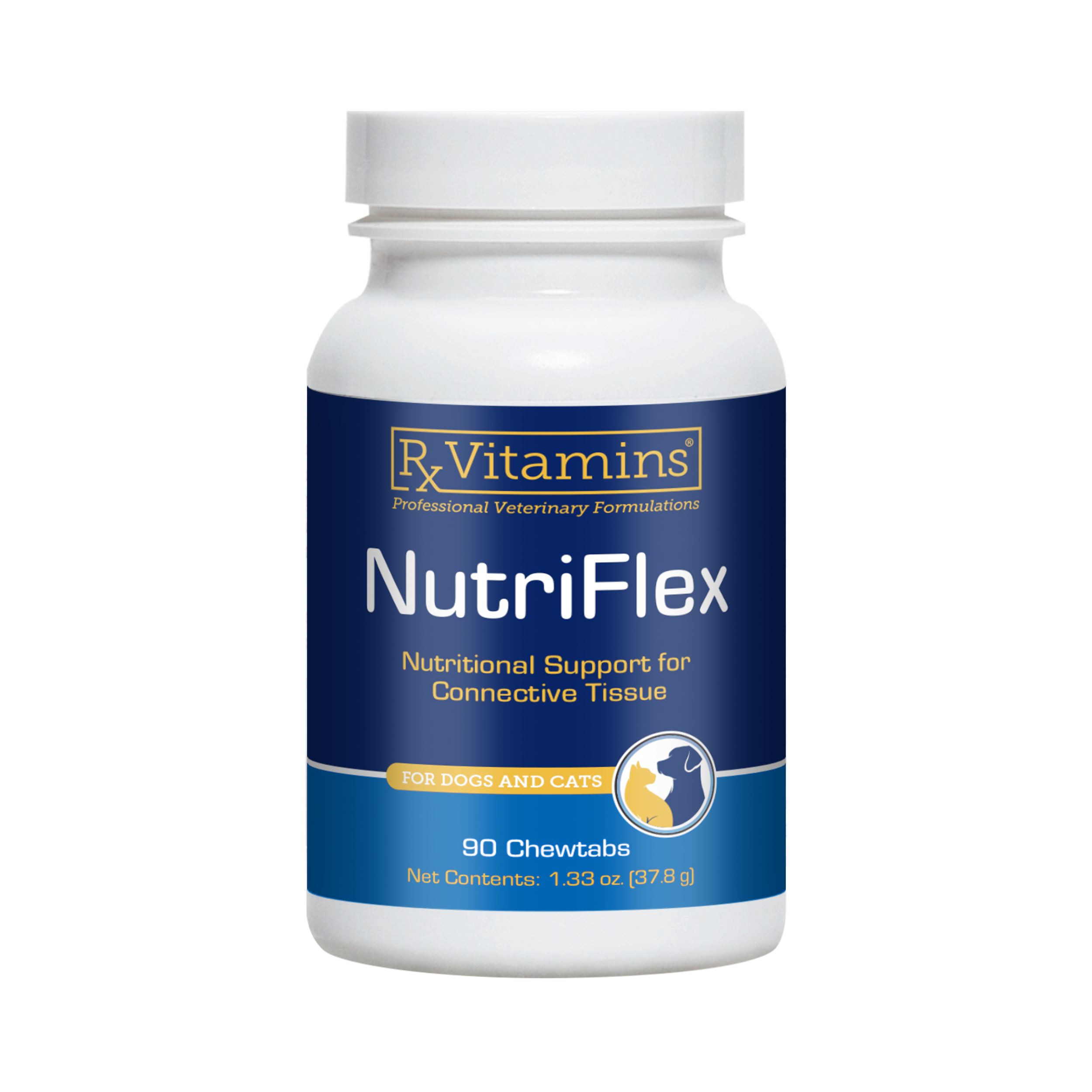 Rx Vitamins NutriFlex Joint Supplement for Dogs Cats (90 chewtabs)