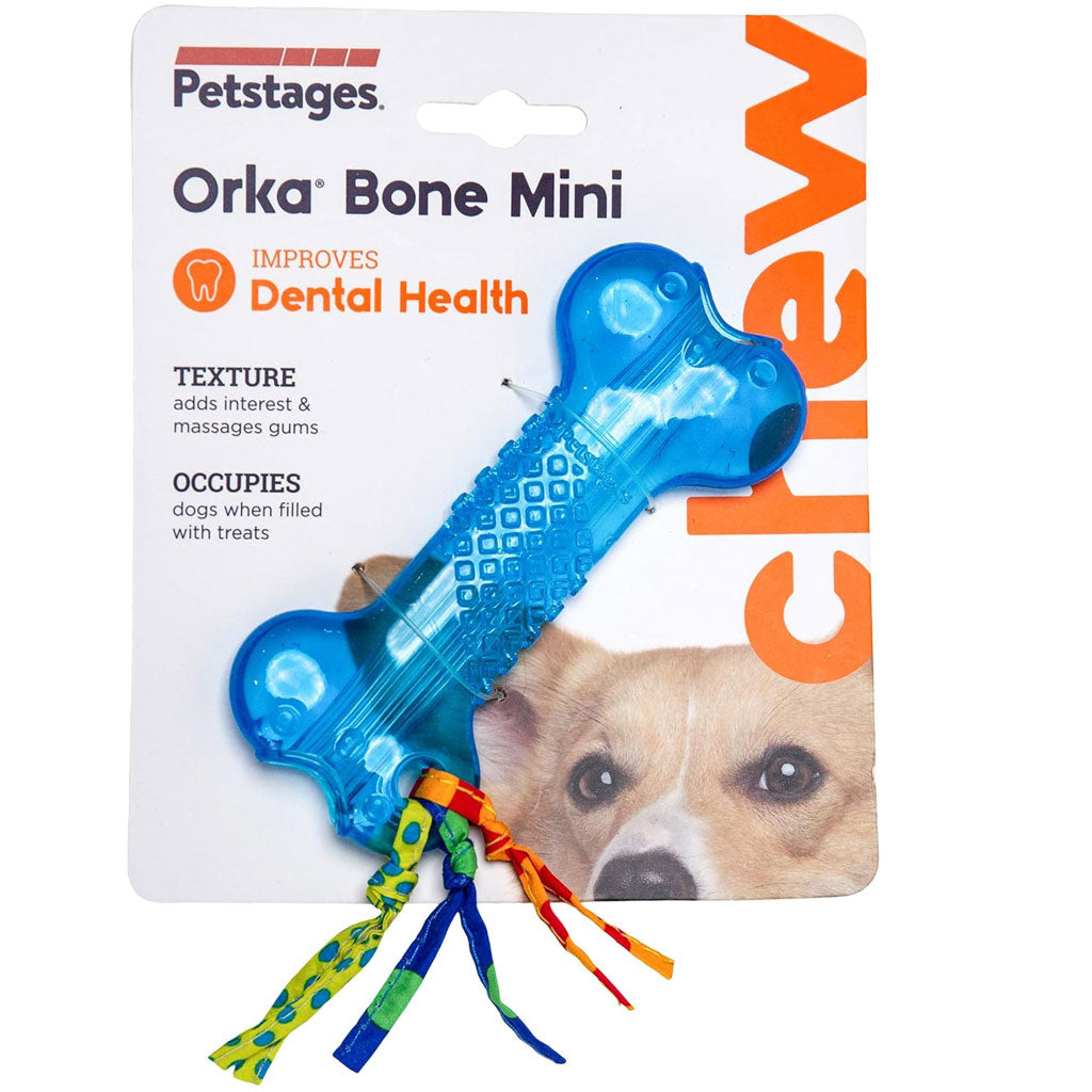 ORKA Bone Mini by Petstages: Tough Toy for Tiny Teeth