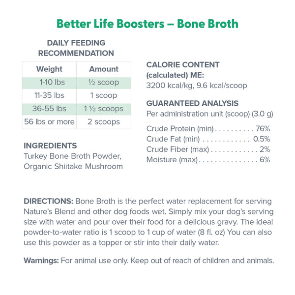 Dr. Marty Better Life Booster Turkey Bone Broth Blend 3.17 oz