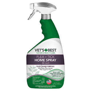 Vet's Best Flea + Tick Home Spray For Cats (32 oz)