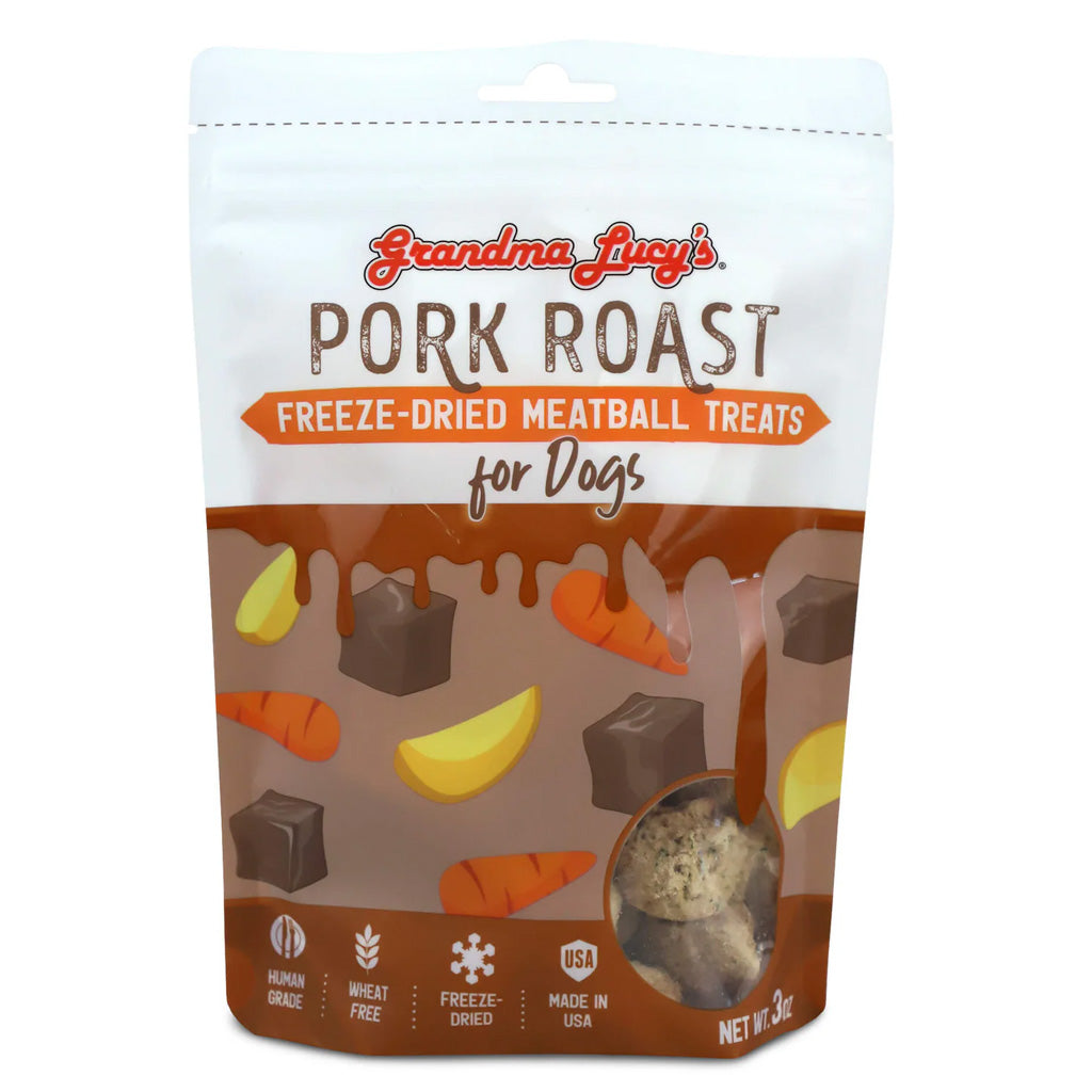 Grandma Lucy's Freeze-Dried Pork Roast Treats for Dogs