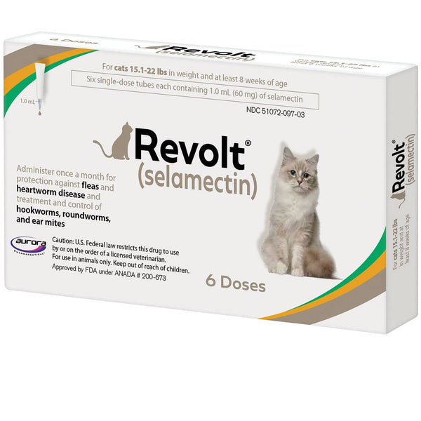 Revolt Topical Solution for Cats 15.1-22 lbs 6 doses