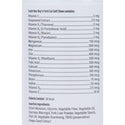 Label with ingredients list