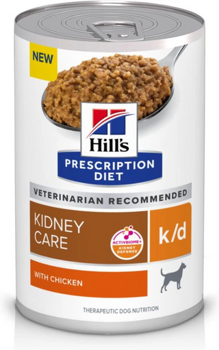 Hill's Prescription Diet k/d Kidney Care with Chicken Canned Dog Food (12.5 oz x 12 cans)
