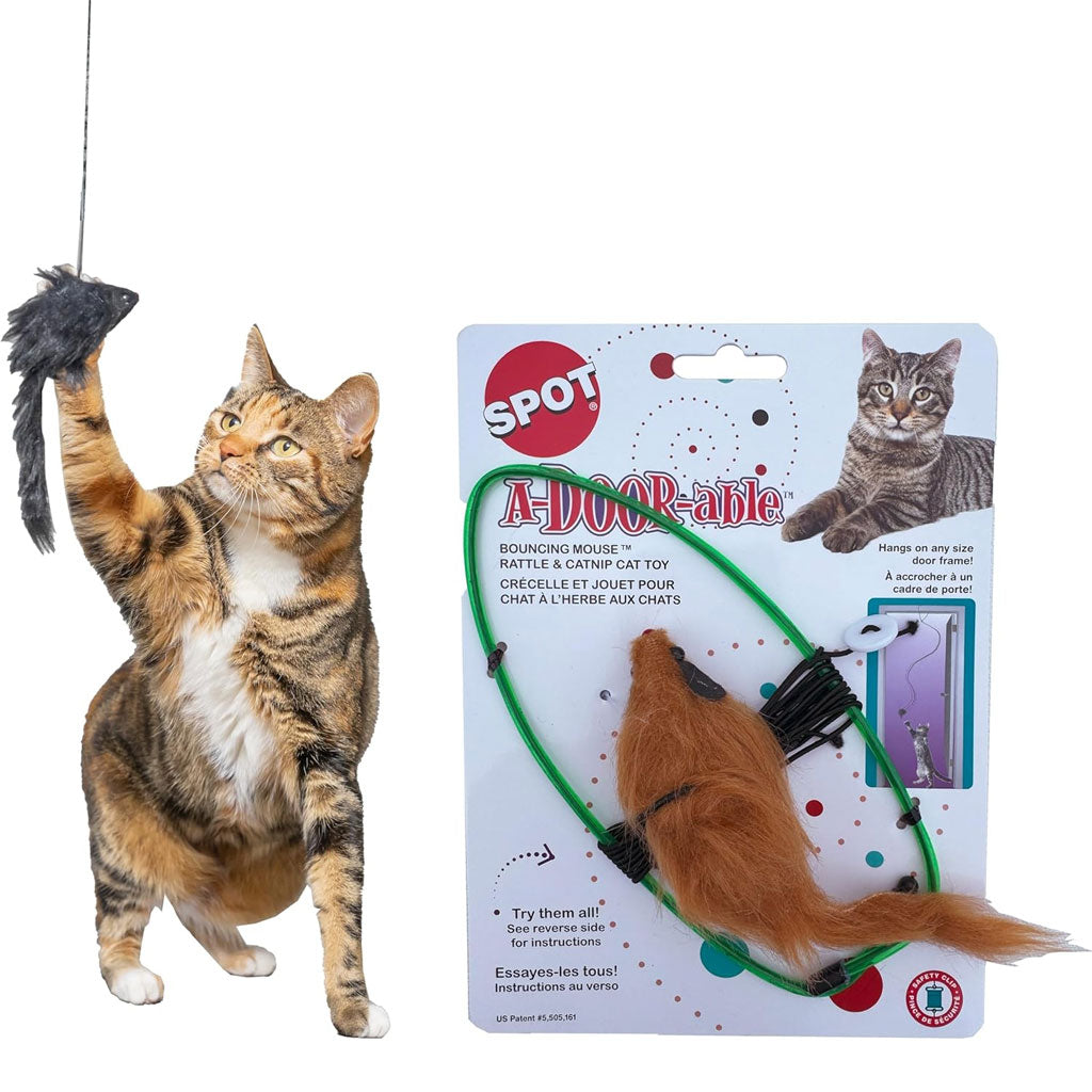 Ethical Pet A-Door-Able Bouncing Mouse Toy