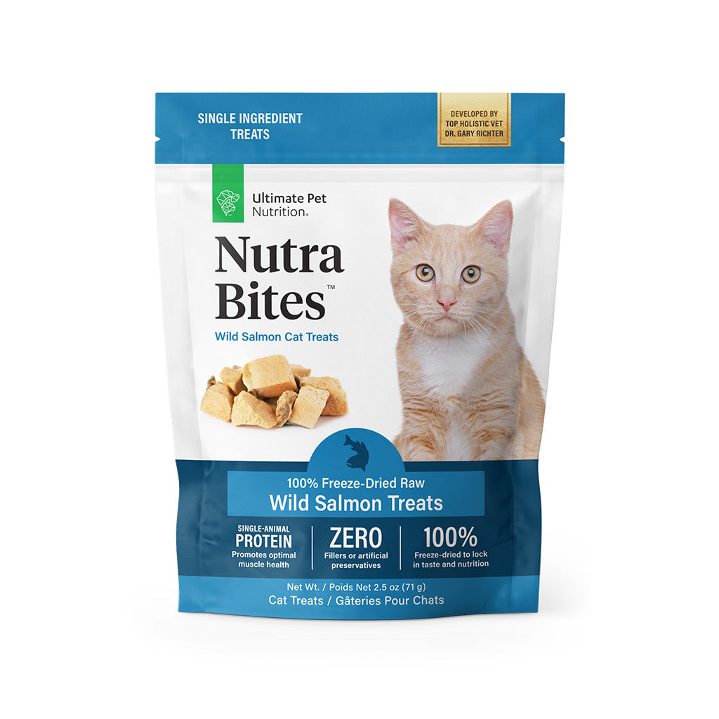 Cat Freeze Dried Treats Wild Salmon by Nutra Bites Buy Now!