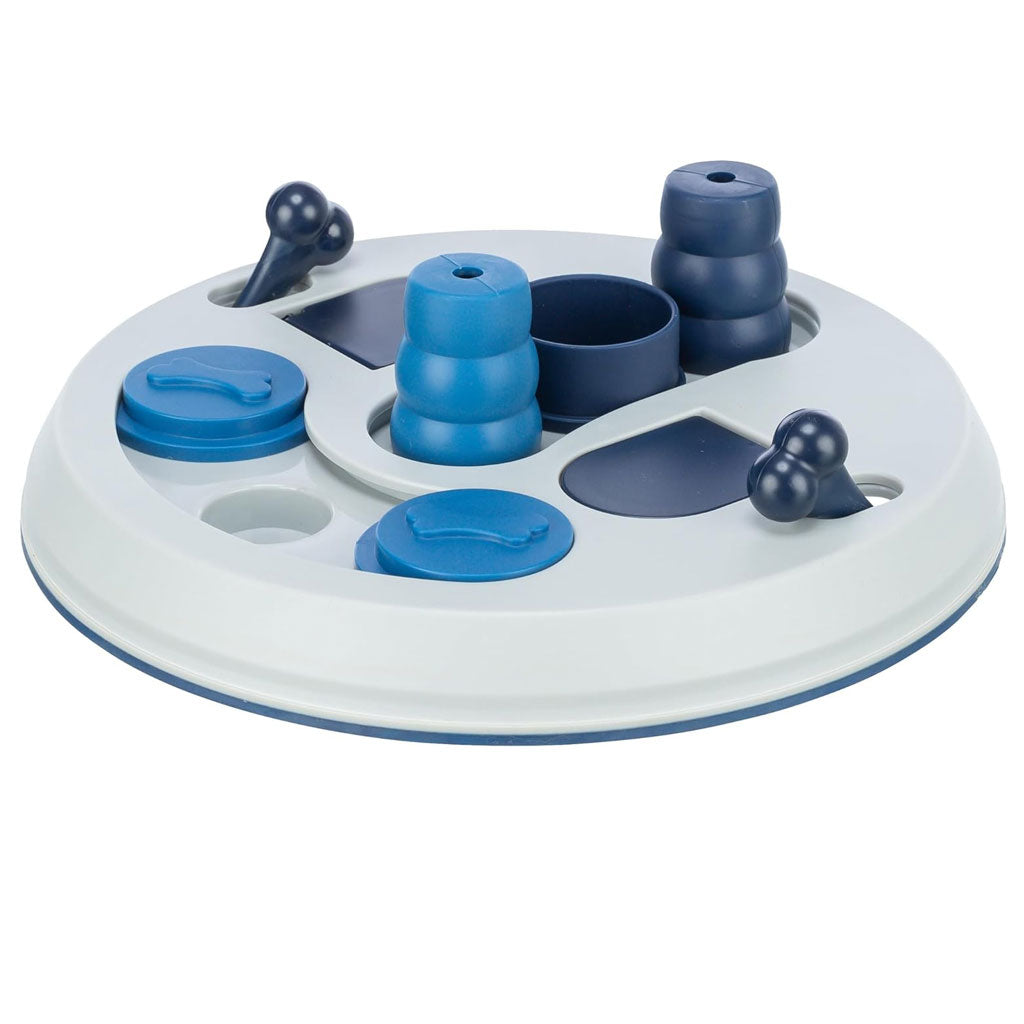 Interactive Dog Puzzle | Trixie Hide N Slide with Sliding Treat Covers