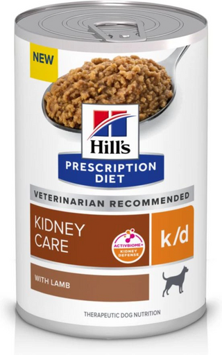 Hill's Prescription Diet k/d Kidney Care with Lamb Canned Dog Food (12.5 oz x 12 cans)