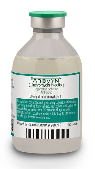 Arovyn (Tulathromycin) Injectable Solution Antibiotic 100mg/mL