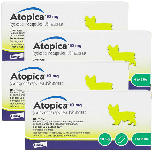 Atopica for Dogs 10mg 60 capsules
