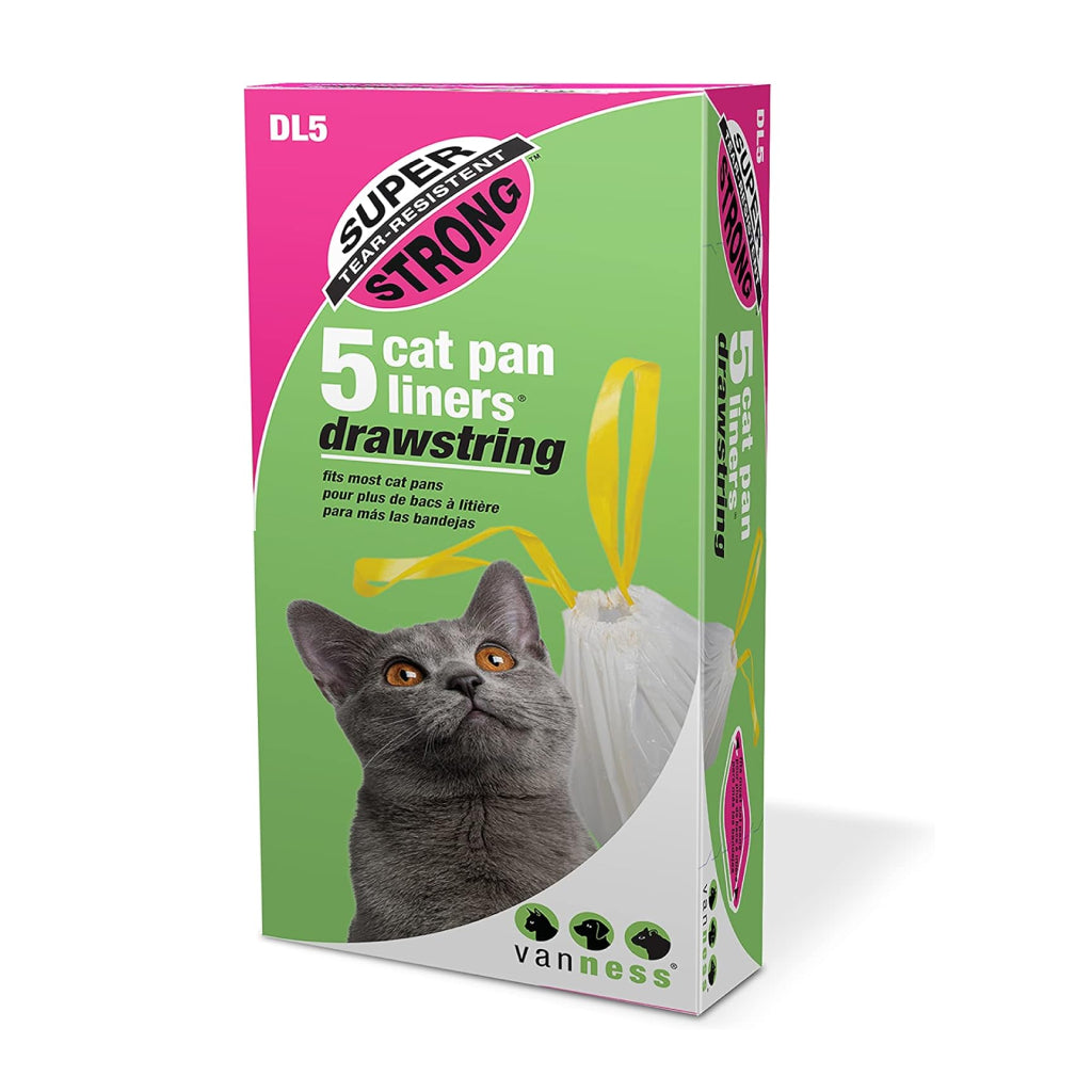 Van Ness Drawstring Cat Litter Liners Heavy-Duty, Odor-Control