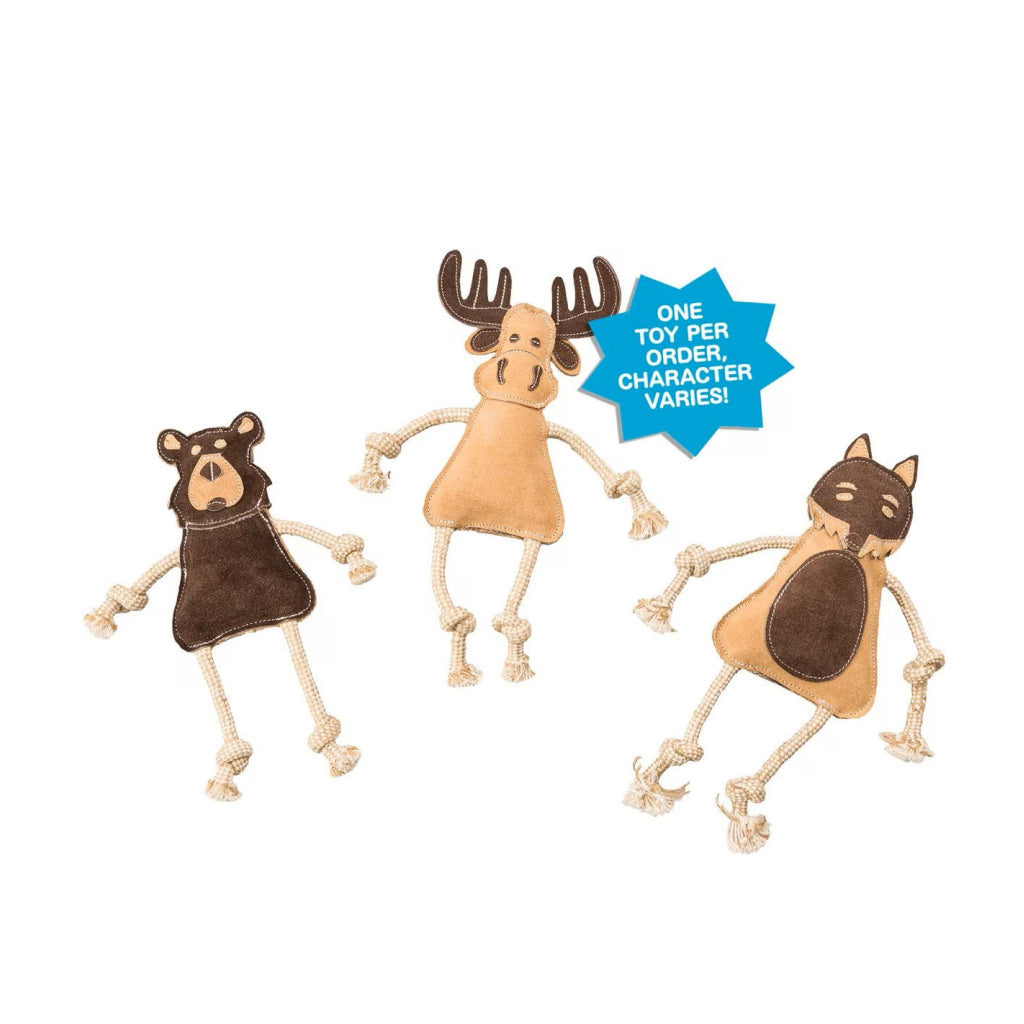 Ethical Dura-Fused Leather Forest Dog Toy – Tough Chewers