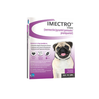 Imectro Chew for Dogs, 6.0-12 lbs, (Purple Box)