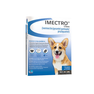 Imectro Chew for Dogs, 12.1-25 lbs, (Blue Box)