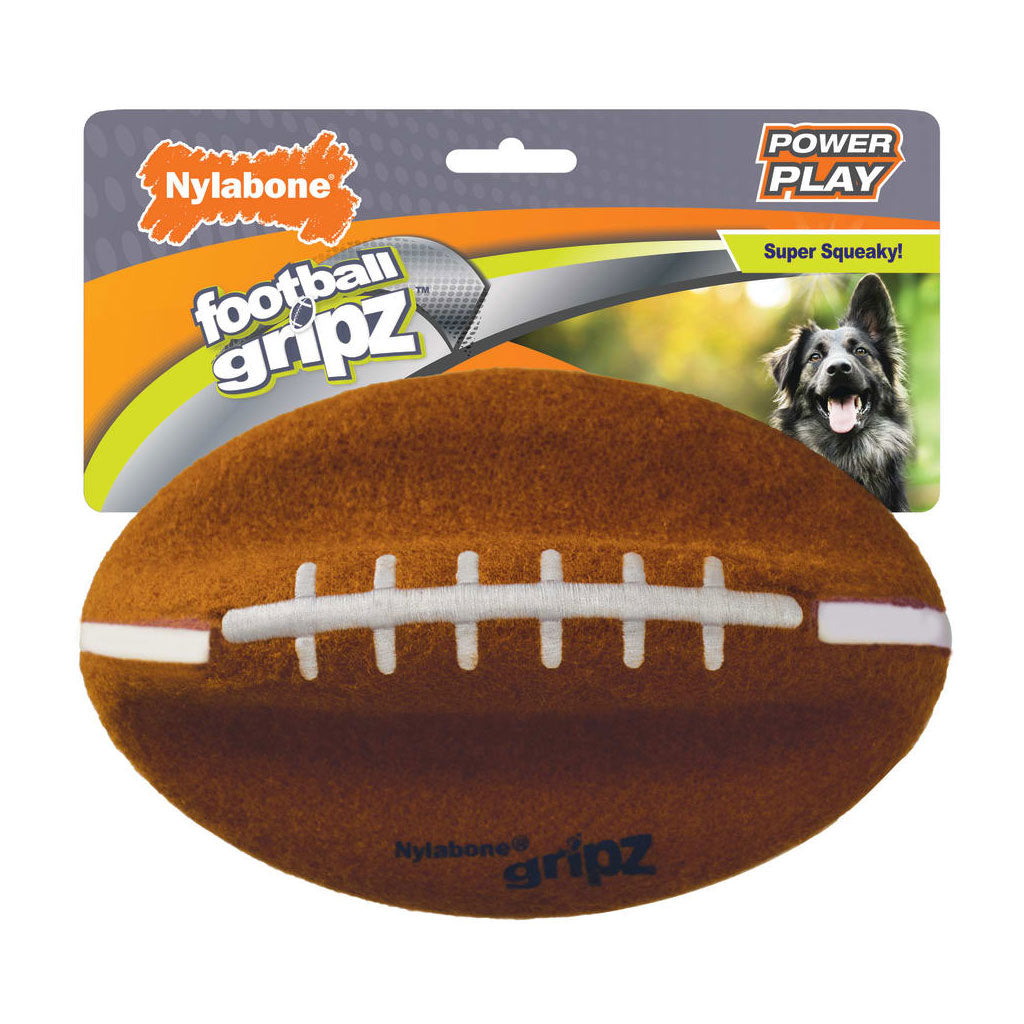 Nylabone Power Play Gripz Football for Dogs