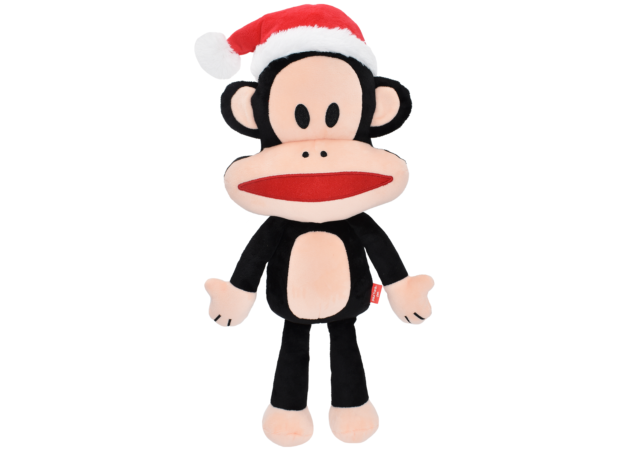 Multipet Paul Frank Julius Plush Dog Toy: Santa Edition