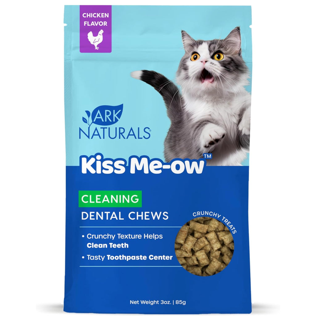 Ark Naturals Kiss Me-Ow Cleaning Dental Chews Crunchy Cat