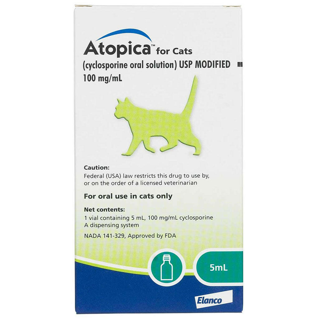 Atopica Cyclosporine 5ml Oral Solution for Cats | Hardypaw