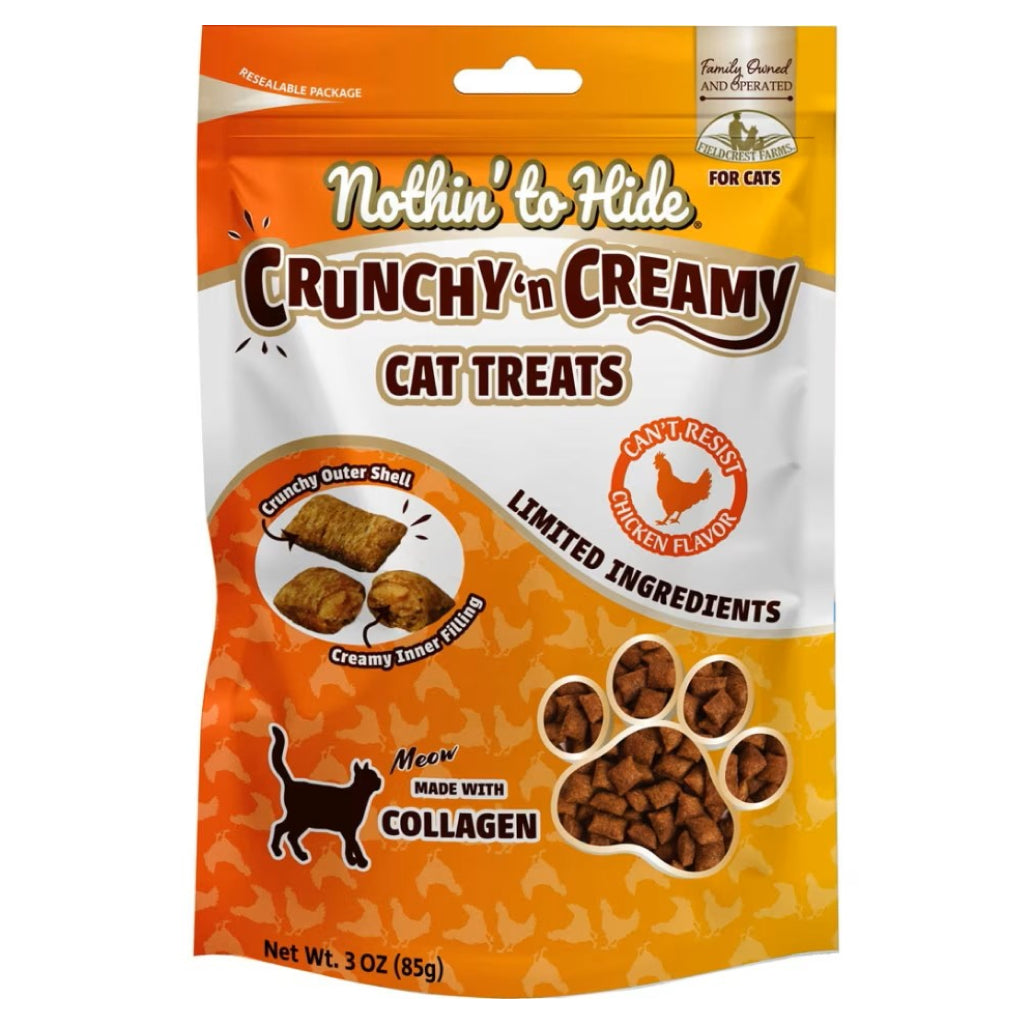 Fieldcrest Farms Nothin' to Hide Collagen Chicken Cat Treats – 8oz