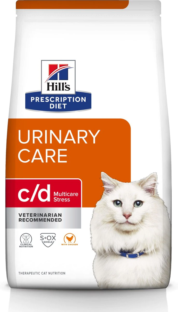 Hill's Prescription Diet c/d 尿ケア Hill's Prescription c/d Chicken Dry Cat Food - Urinary + Stress Care