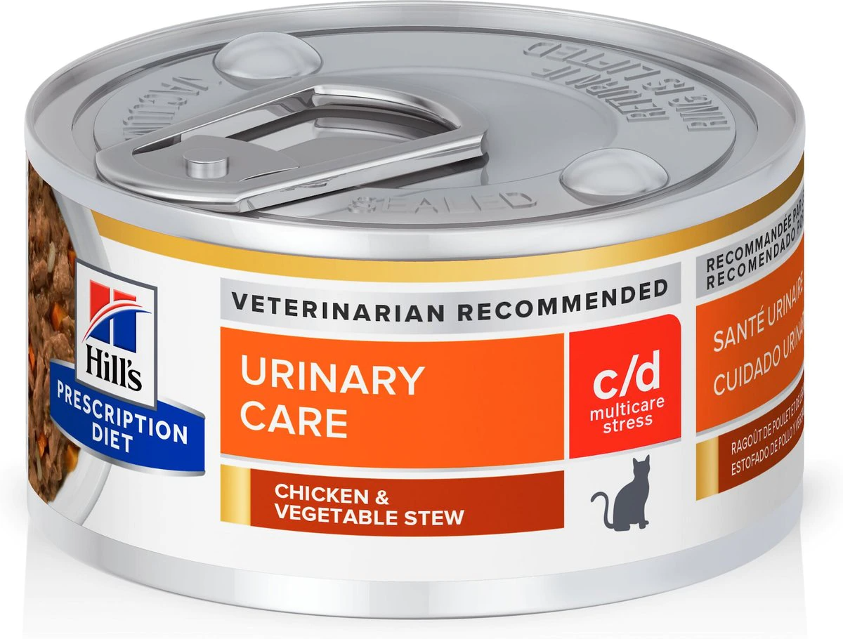 Hill's Prescription c/d Urinary Stress Cat Food – Chicken & Veg Stew