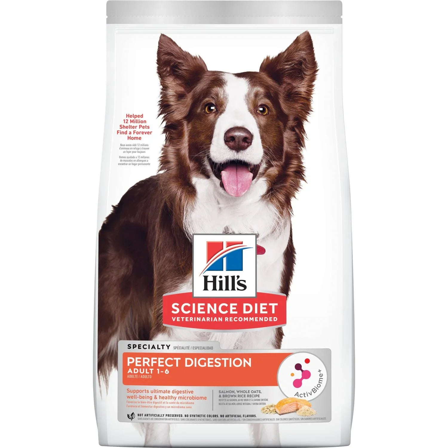 Hill's Science Diet Adult Perfect Digestion Salmon Dry Dog Food 22-lb