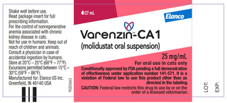 Varenzin - CA 1 (Molidustat) Oral Suspension 25mg/mL (27mL)