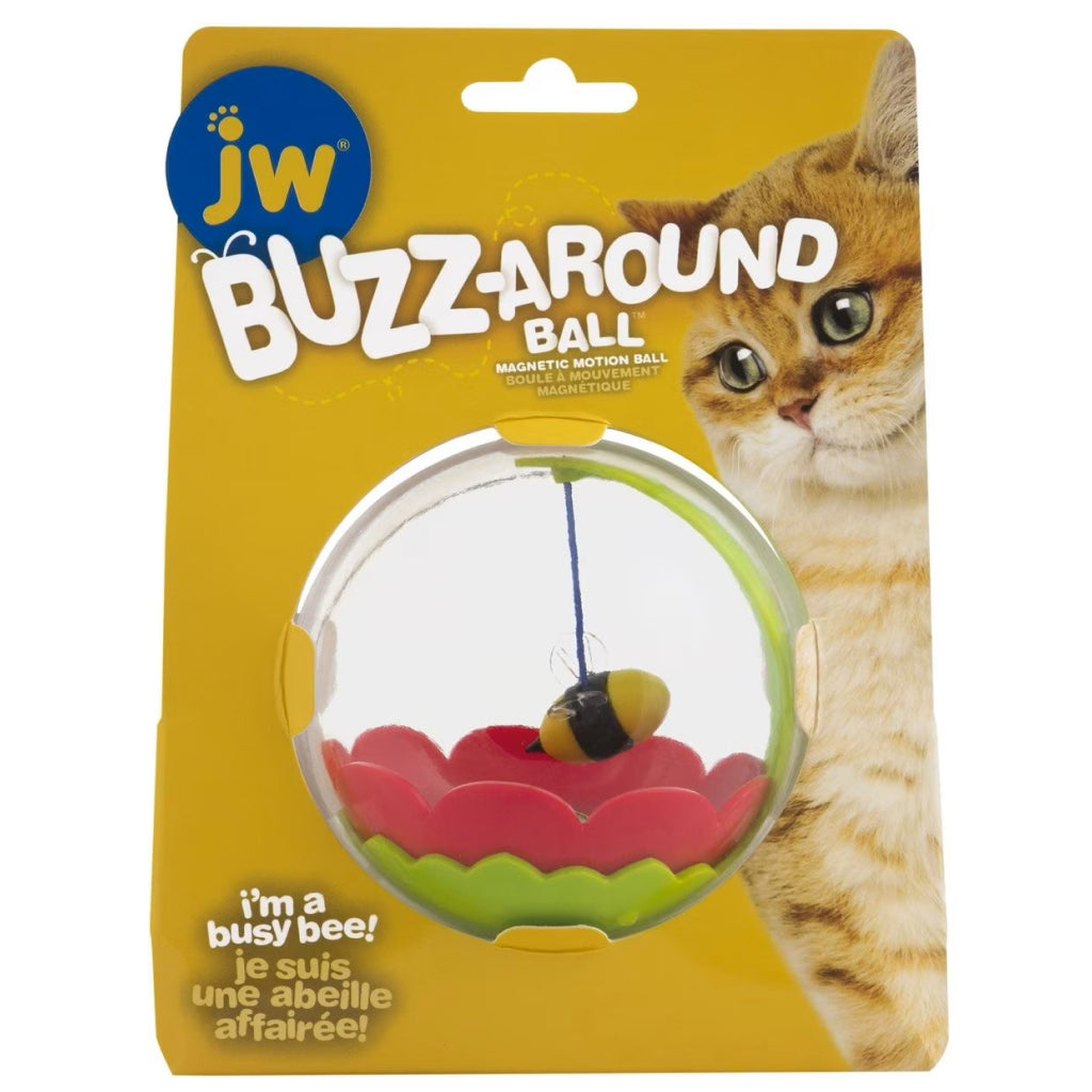 JW Pet Buzz-Around Ball Cat Toy – Interactive Fun for All Ages