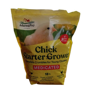 Manna Pro Chick Starter Grower Medicated Crumbles (5 lb)