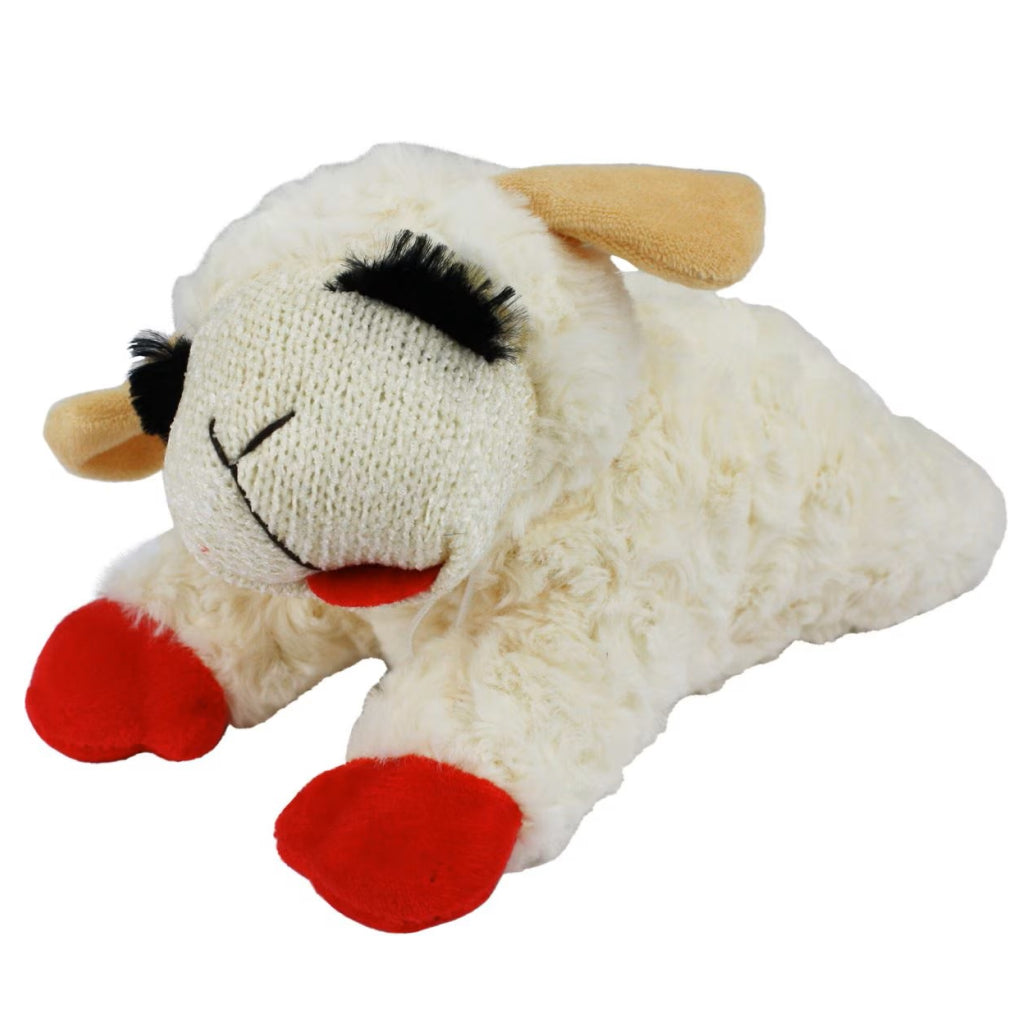 Multipet Lamb Chop Plush Squeaky Dog Toy - Soft & Engaging Play Toy