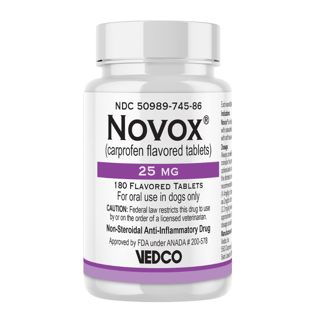 Novox (Carprofen) Chewable Tablets 25mg