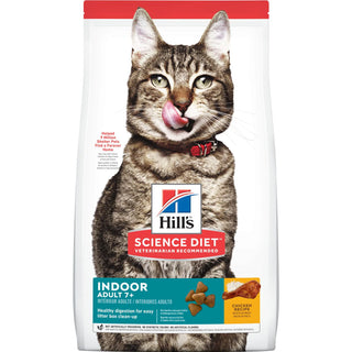 Hill's Science Diet Senior 7+ Indoor Dry Cat Food, Chicken Recipe, 3.5 lb Bag