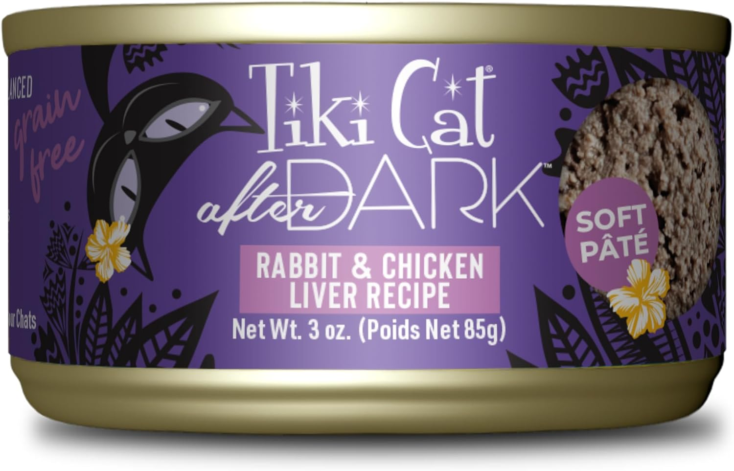 Tiki Cat After Dark Rabbit Pate Grain-Free Wet Food For Cats