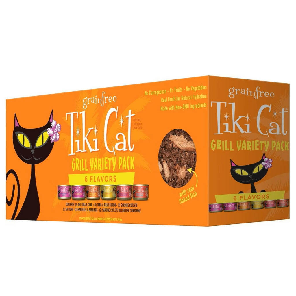wet cat food without carrageenan Tiki Cat King Kamehameha Luau Variety Pack Cat Food