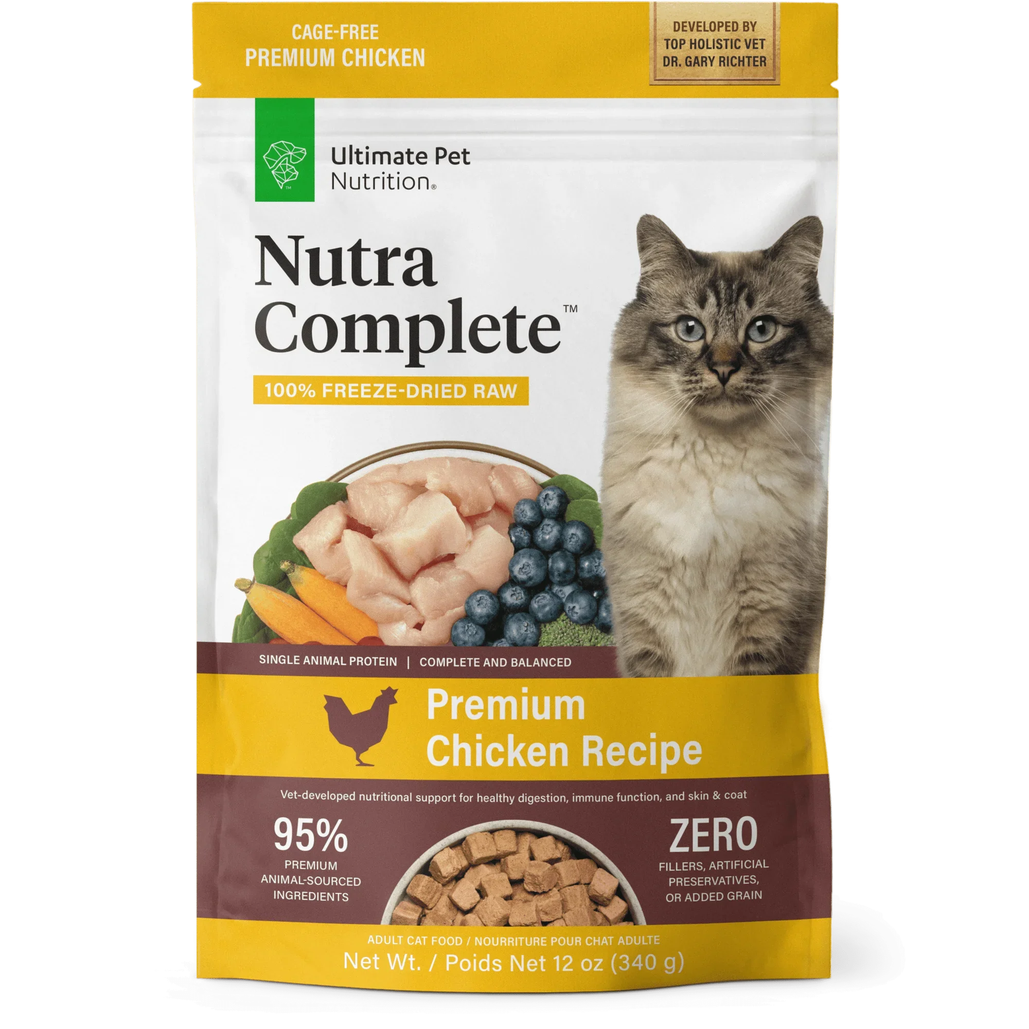 Ultimate Pet Nutrition Chicken Freeze-Dried Raw Cat Food