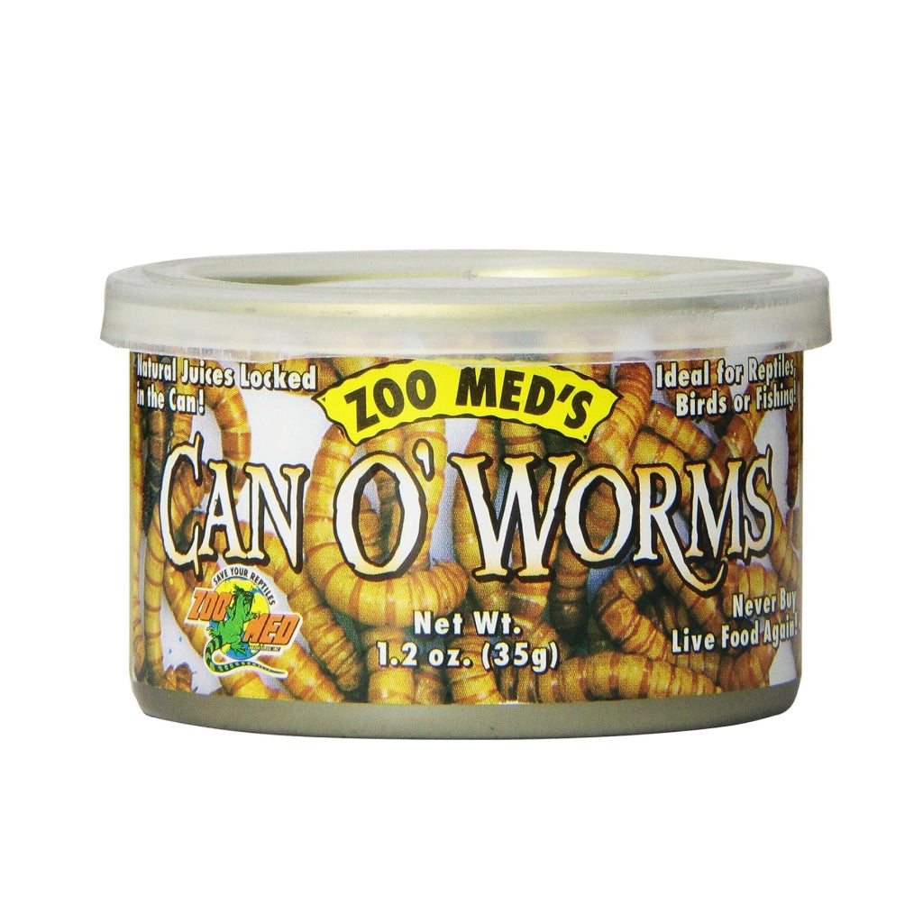 Zoo Med Can O' Worms 1.2 oz - Reptile & Small Pet Treat