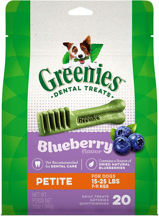 Greenies Petite Blueberry Dental Chews (20 count)