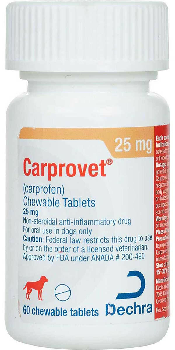 Carprofen chewable hot sale 25 mg