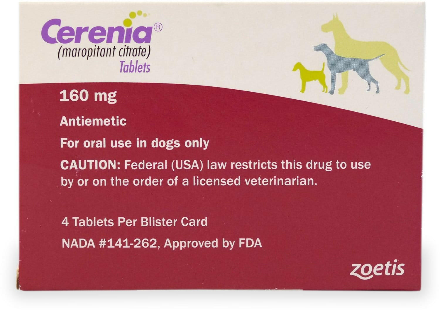Cerenia Tablets for Dogs (160 mg) Anti Nausea Medication