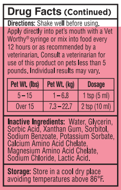 Vet Worthy Feline Anti-Diarrhea Liquid 4 oz